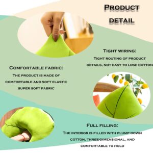 CHELEI2019 19.7" Leaf Pillow,3D Stuffed Plant Plush Leaf Shaped Throw Pillow for Room Decor