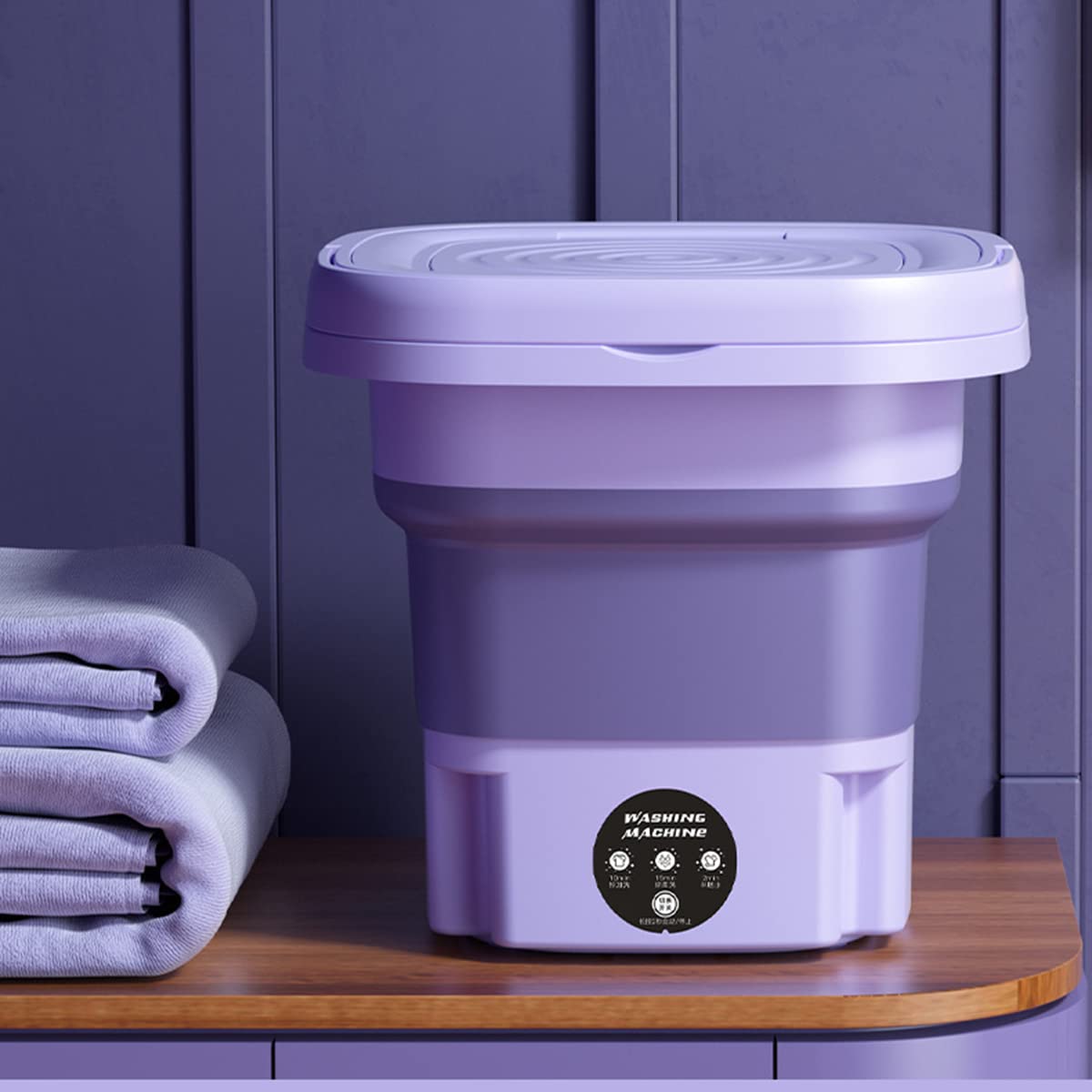 Portable Mini Washing Machine Small Washer for Baby Clothes, Underwear,Foldable Small Washer