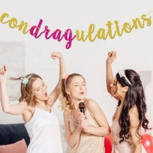 Condragulations Banner, Fun Party Banner, Drag Party, Ru Paul Drag Race, Sashay Away, New Job Party, Leaving Party, Retirement, Good Luck, Farewell, Congratulations, Graduation Party Decorations