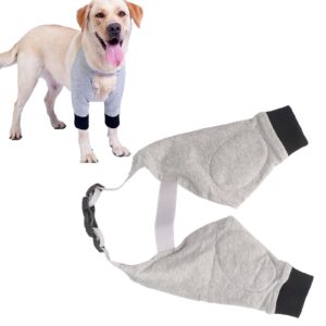 dog leg joint sleeve, joint warming pet recovery sleeve soft padded dog elbow protector for small medium large dogs (l)