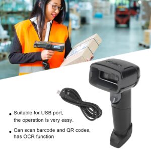 Barcode Scanner QR Code Reader OCR Function Handheld Barcode Scanner Tool for Store Logistic Retail 5V DC