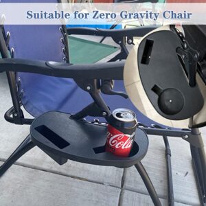 Zero Gravity Chair Cup Holder, Durable Zero Gravity Chair Tray, Zero Gravity Lounge Beach Recliner Chair with Mobile Phone Slot, Cup Holder Slot, Zero Gravity Clip On Tray/Table