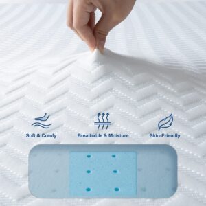 Maxzzz Firm Mattress Topper Queen, 4 Inch Memory Foam Mattress Topper with High Density Foam for Back Pain & Pressure Relief, Certipur-Us & Oeko-Tex Certified