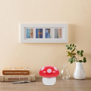 Tofficu Mushroom Waste Bin Organizer for Home Office Countertop Mushroom Decor Trash Can Decorative Garbage Bin Home Accessory