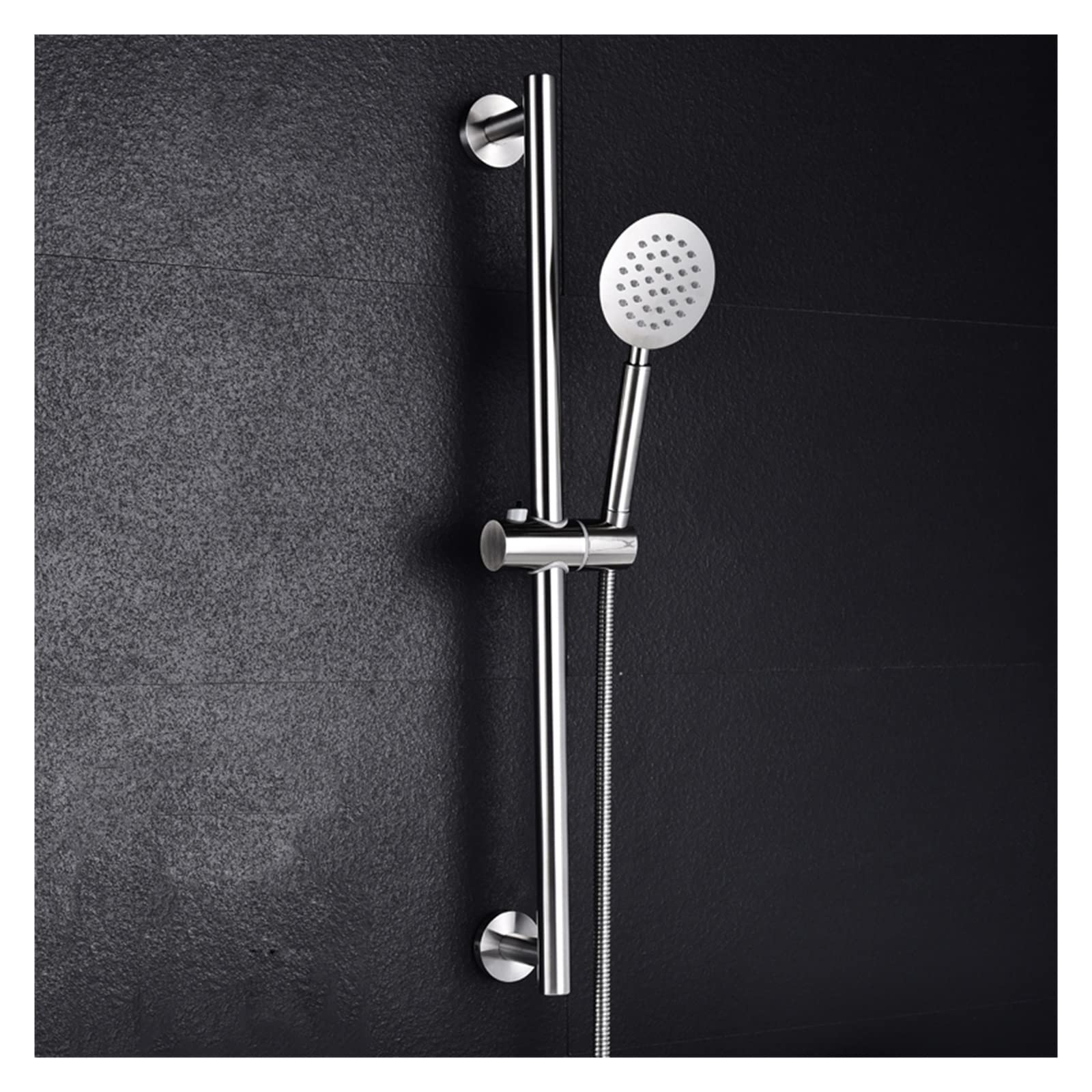 JEMITA Hand-held Shower Head with 1.5M Shower Hose High Pressure Multi Sprayer Setting Bath Shower Set with Sliding Bar Brushed Nickel (Color : Hose only)