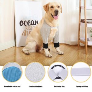 Dog Leg Joint Sleeve, Joint Warming Pet Recovery Sleeve Soft Padded Dog Elbow Protector for Small Medium Large Dogs (XL)