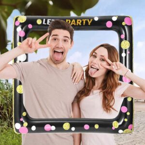 JINYONGXING Inflatable Selfie Photo Frame Photo Props Photo Booth Birthday Decoration Party Props Ideal for Bridal Shower Baby Shower Wedding Favors