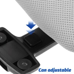 Tofficu Office Chair Headrest Attachment Computer Chair Headrest Adjustable Chair Head Cushion Head Rest for Office Chair(2.2cm Fixing Clips)