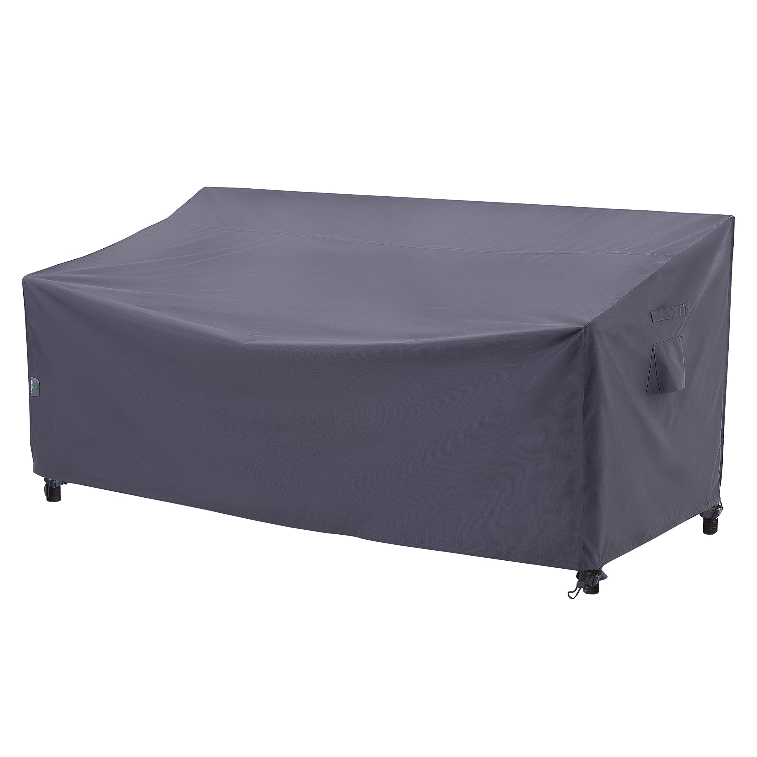 F&J Outdoors Waterproof UV Resistant Heavy Duty 2 Seater Patio Loveseat Cover, Grey, 58"Wx35"Dx35"H