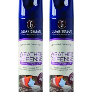 Guardsman 462000 Weather Defense Outdoor Fabric Furniture Protector - Repels Moisture and Stains, 10 Fl Oz 2pack