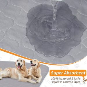 Dog Pee Pad Washable 82x82 Extra Large, Fast Absorption Reusable Puppy Pads, Waterproof Pet Training Pads,Non-Slip Whelping Pad for Dog Playpen, Incontinence, Housebreaking