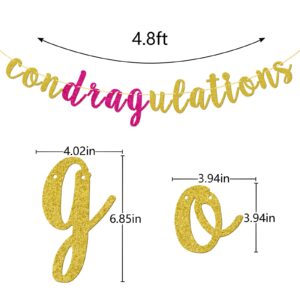 Condragulations Banner, Fun Party Banner, Drag Party, Ru Paul Drag Race, Sashay Away, New Job Party, Leaving Party, Retirement, Good Luck, Farewell, Congratulations, Graduation Party Decorations