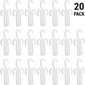 IFAMIO 20 Pack White Plastic Shoe Drying Shelf Hangers, Lightweight, Durable, Sturdy, Quick Drying, Ideal for Home, Store, Mall