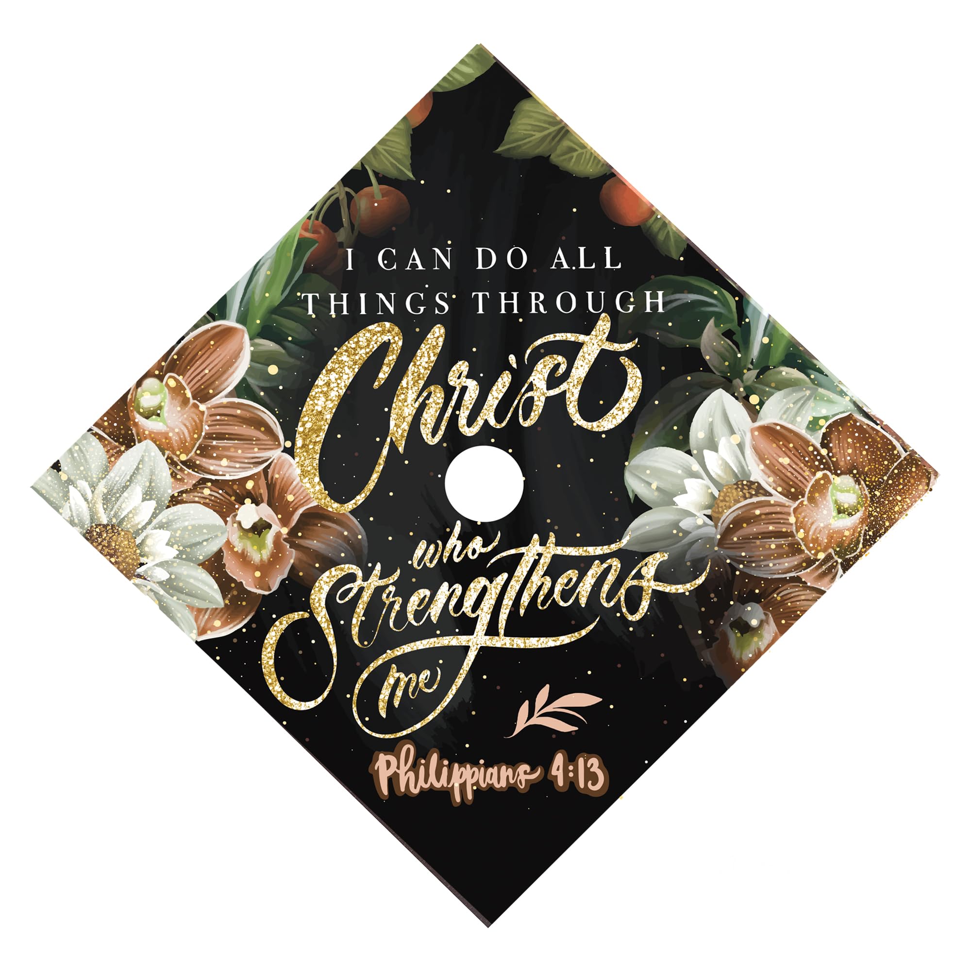 Once Upon A Time Graduation Cap Topper 2024 Graduation Gift Graduation Cap Decorations Handmade, I can do All Things Through Christ Strengthen me. Philippians