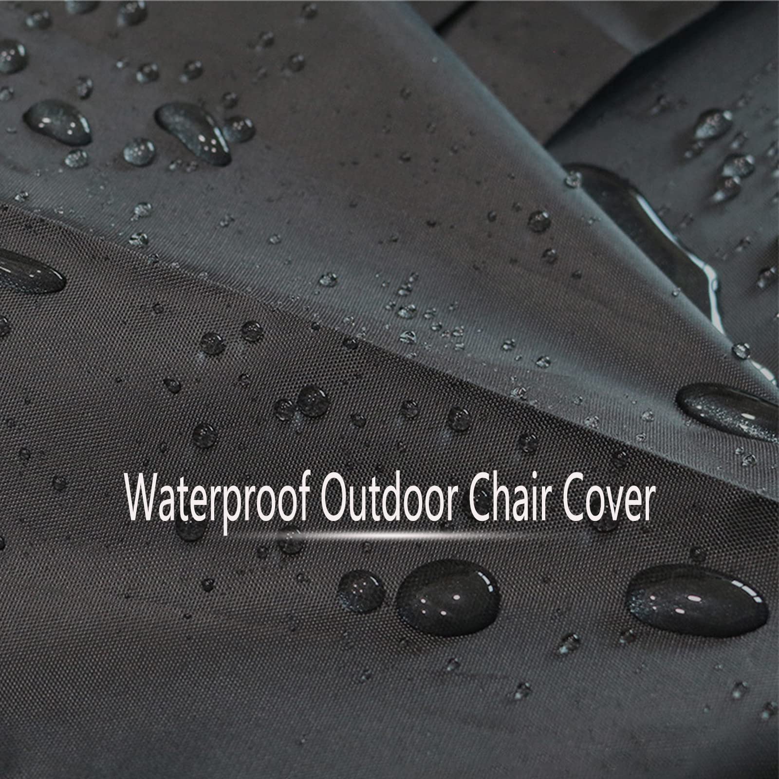 Outdoor Chair Covers Waterproof, Stackable Patio Chair Covers, Outdoor Furniture Covers, Durable 600D Oxford Barstool Chair Covers, Fits for 4-6 Stackable Dining Chairs,25.2"Lx 25.2"Wx 47.24Hx 27.56"H