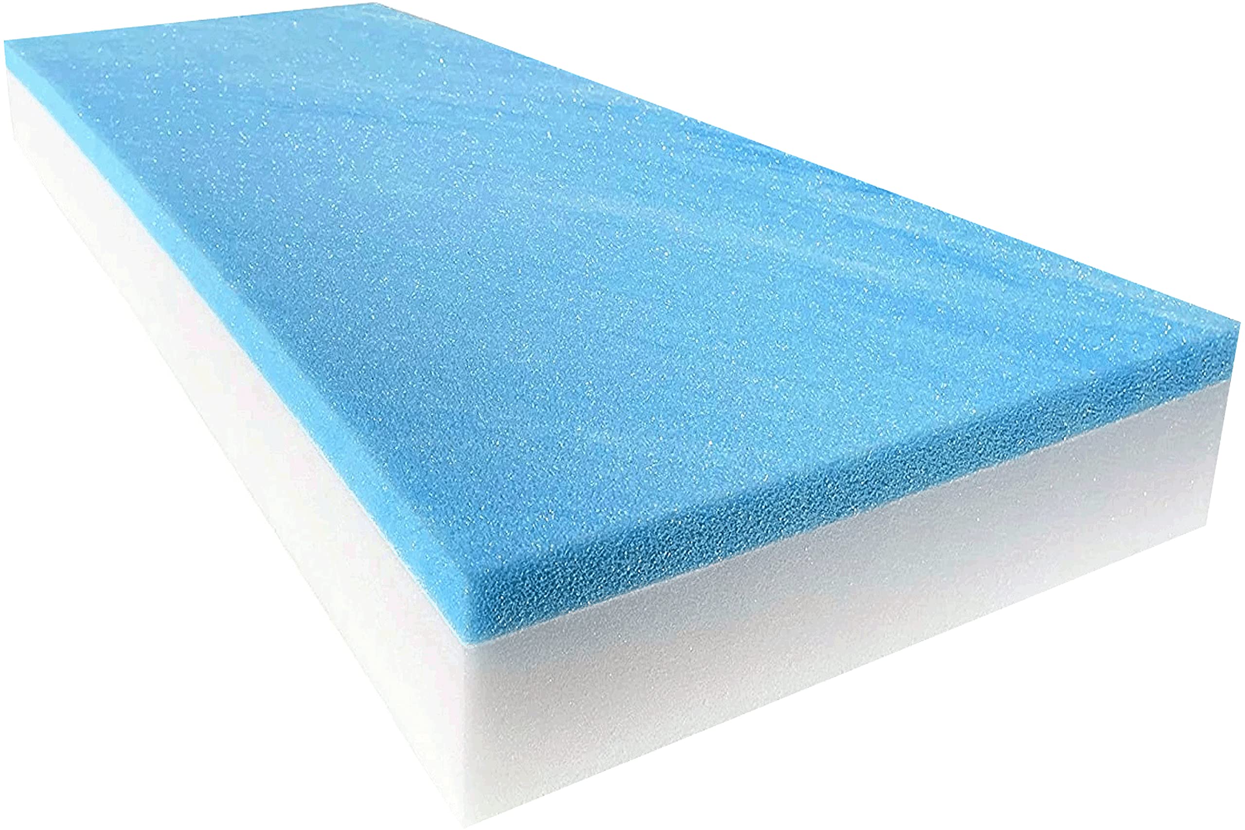 FoamTouch 4x24x72GMF13 RV Bed Mattress, 4" x 24" x 72", Turquoise on White