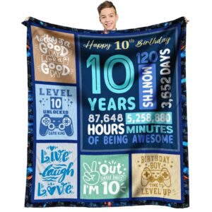 siklty 10 year old boy gift ideas, coolest gifts for 10 year old boys, boys age 10 gift for birthday, 10th birthday decorations for boy, best 10 yr old boy birthday gift throw blanket 60 x 50 inch