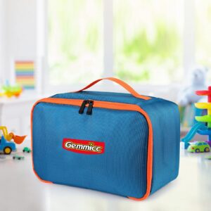 Gemmicc Toy Carry Case,Magnetic Tiles Storage Bag, Water Resistant Oxford Cloth Organizer, Box Storage Bin for Playroom, Classroom,Home Organization(Blue)