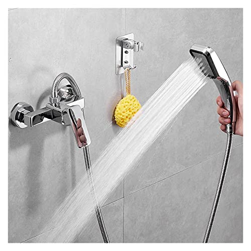 JEMITA Bathtub Hot and Cold Mixing Water Faucet Sink Spray Double Shower Head Deck Mounted Basin Mixer Taps Home Improvement Drop Ship (Color : Black)