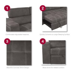 58943 Sectional, Grey