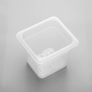 BIEAMA Plastic Drain Shelf for 1/6 Size Food Pan Clear 2 Pack,Commercial