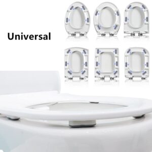 Bidet Toilet Seat Bumper 8 Pcs Bidet Attachment for Toilet，Universal Seat Bumper Kit Replacement Bumpers with Strong Adhesive， Reduce The Noise，Stop The Toilet from Sliding