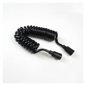 Spring Plumbing Telephone Line Flexible Water Hose Toilet Bidet Sprayer G 1/2 Connection Bathroom Accessories 1.5m/2m/3m ( Color : Black , Size : 150cm )