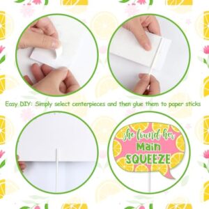 Lemon Bridal Shower Decorations She Found Her Main Squeeze Photo Booth Props Lemon Citrus Party Supplies - Set of 24