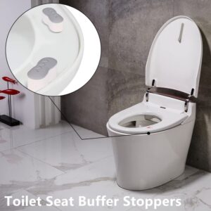 Bidet Toilet Seat Bumper 8 Pcs Bidet Attachment for Toilet，Universal Seat Bumper Kit Replacement Bumpers with Strong Adhesive， Reduce The Noise，Stop The Toilet from Sliding