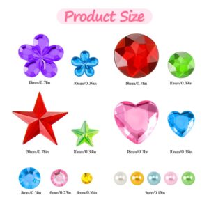 Gem Stickers,936pcs Rhinestones for Crafts,Self Adhesive Gems for Crafts,Jewel Stickers,Bling Rhinestone Stickers,Stick on Gems for Crafts DIY,Face Gems Makeup,Reward Stickers,Stickers for Teachers