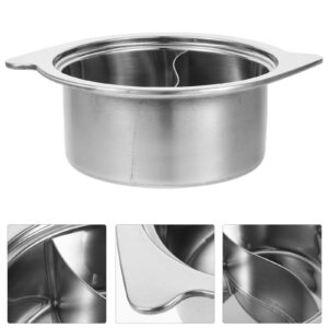 ERINGOGO Hot Pot with Divider, 9 Stainless Steel Shabu Shabu Pot Nonstick Stockpot, Dual Sided Soup Pot Saucepot, Chinese Yin Yang Hot Pot for Induction, Gas Stovetop