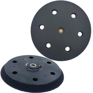 2 pack 9 inch 6 hole hook and loop replacement backing pad for orbital sander drywall sander for wall grinding woodworking