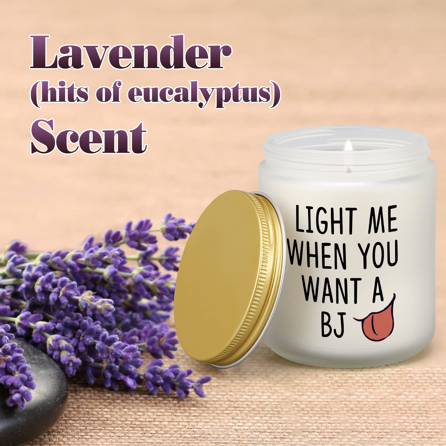 Gifts for Him - Light Me When You Want A BJ Candle, Funny Birthday Gifts for Men Naughty Valentines Day Engagement Anniversary Christmas Gifts for Husband Boyfriend Fiance Guy