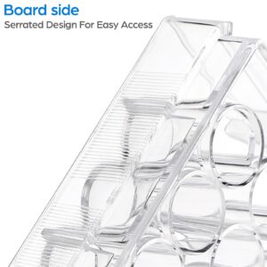 TEHAUX 48 Holes Disposable Serving Tray Pill Filler Tray Tube Rack for Lab Equipment Well Cap Ceramic Tray Tissue Culture Plate Tissue Culture Kit Tool Tray Tools Cub Ceramics