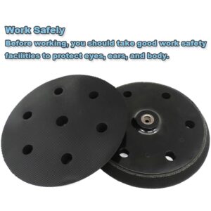 2 Pack 9 inch 6 Hole Hook and Loop Replacement Backing Pad for Orbital Sander Drywall Sander for Wall Grinding Woodworking