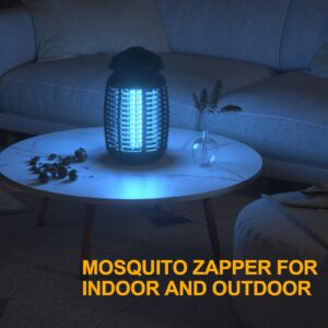 Bug Zapper with Light Sensor, Mosquito Zapper Outdoor 4200V Electric Insect Killer, Waterproof Mosquito Killer, Fly Zapper, Fly Trap for Home Backyard Garden Patio, Mosquito Repellent Outdoor