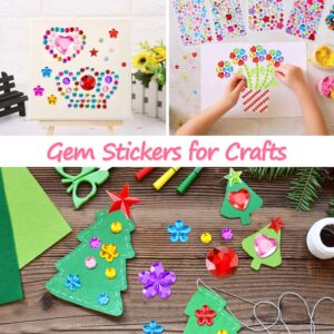 Gem Stickers,936pcs Rhinestones for Crafts,Self Adhesive Gems for Crafts,Jewel Stickers,Bling Rhinestone Stickers,Stick on Gems for Crafts DIY,Face Gems Makeup,Reward Stickers,Stickers for Teachers