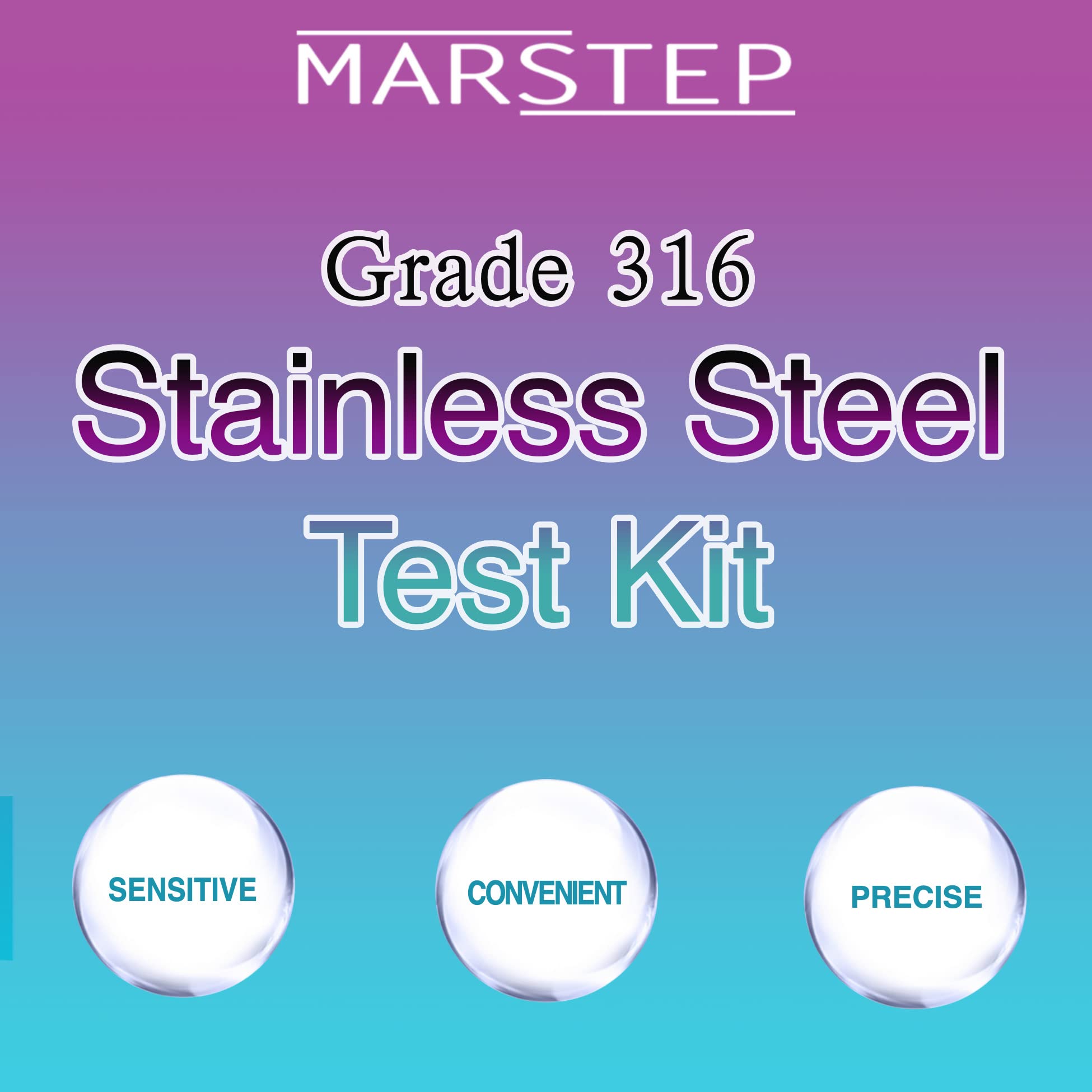 Stainless Steel Test Kit for Differentiating 316/304