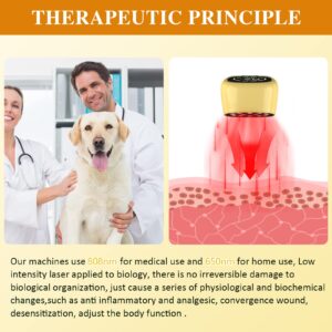 KTS Laser Therapy for Dogs,Portable Red Light Vet Device for Dogs Pets Muscle & Hip and Joint Arthritis Pain Relief,Wound Care Clear Skin Problems,Reduce Inflammation