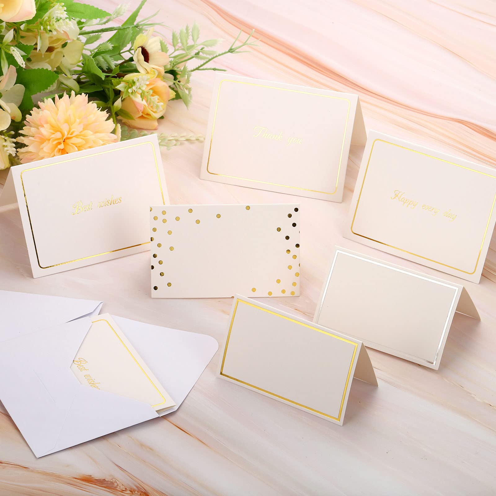 PATIKIL Tent Place Cards, 50pcs Greeting Cards 4.48 x 3.51inch Favor Decor Foldable Blank Card for Wedding Party DIY Table Name Place Cards Silver Tone Point White