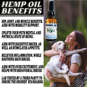 Green Planet Hemp | Free Toy | 1000MG Organic Tincture | Pet Hemp Oil for Dogs and Cats | 100% Natural and Non GMO | Offers your Pet Hip, Joint, and Muscle Support | Aids with Anxiety,Stress, and Pain