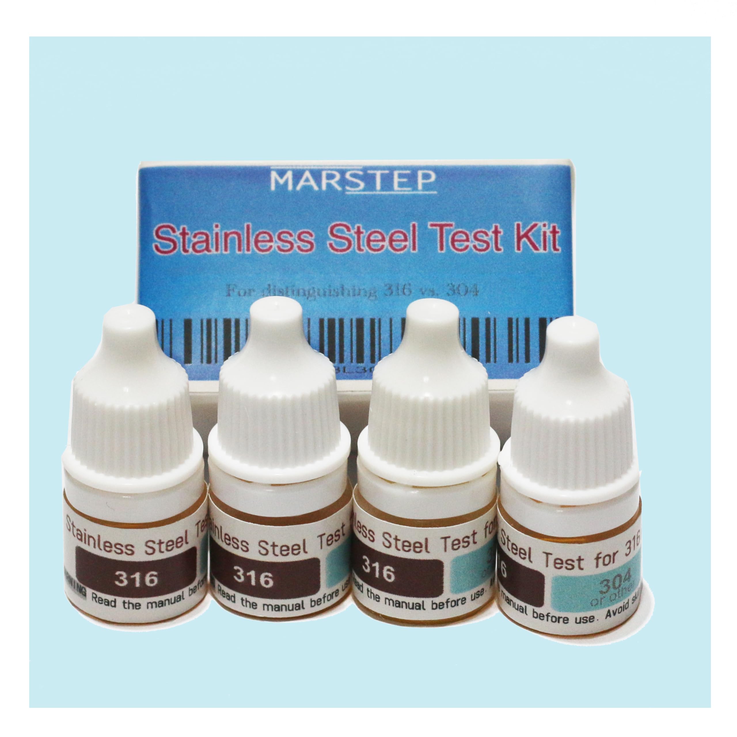 Stainless Steel Test Kit for Differentiating 316/304