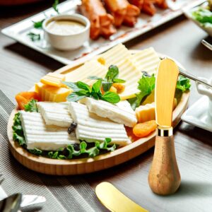 Standing Butter Spreader Knife Gold Butter Knives Set of 4 Cheese Spreader Knives Stainless Steel Charcuterie Knives Butter Cutter Vertical Butter Knife Spreader for Cold Butter Cheese Jam Spreading