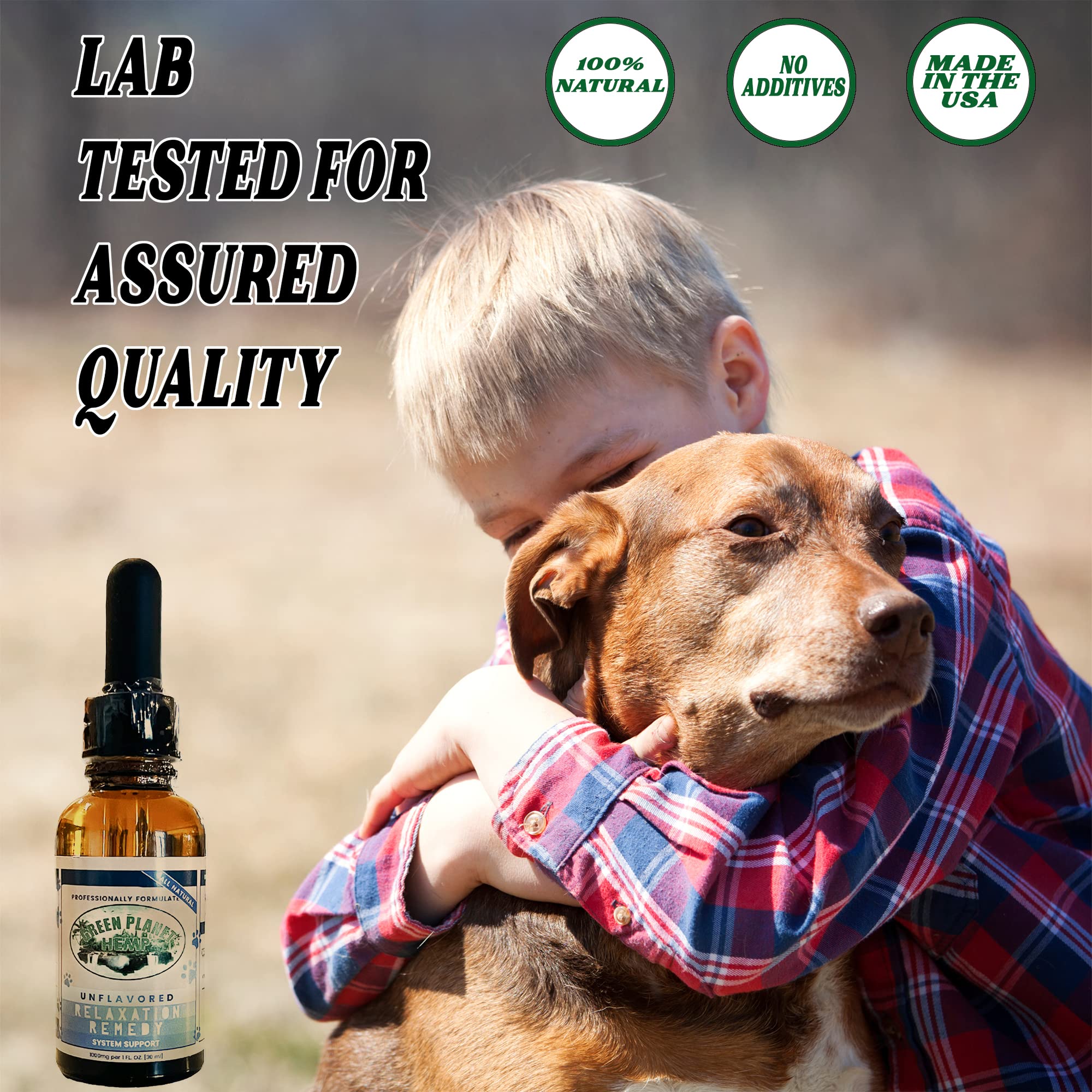 Green Planet Hemp | Free Toy | 1000MG Organic Tincture | Pet Hemp Oil for Dogs and Cats | 100% Natural and Non GMO | Offers your Pet Hip, Joint, and Muscle Support | Aids with Anxiety,Stress, and Pain