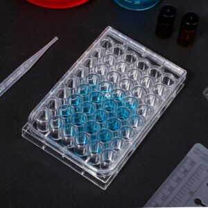 TEHAUX 48 Holes Disposable Serving Tray Pill Filler Tray Tube Rack for Lab Equipment Well Cap Ceramic Tray Tissue Culture Plate Tissue Culture Kit Tool Tray Tools Cub Ceramics