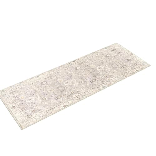 Livabliss x Becki Owens Davina Damask Runner Area Rug, 2'7" x 7'3", Light Grey