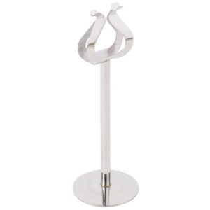 TrueCraftware- Set of 12 Stainless Steel 8" Table Card Stand Heavy Base- Table Number Holders Place Card Holder Table Picture Holder Wire Photo Holder Clips Picture Note Photo Stand