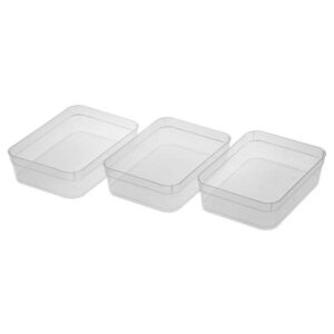 sterilite 13578608 large storage trays 3 per pack - case of 8