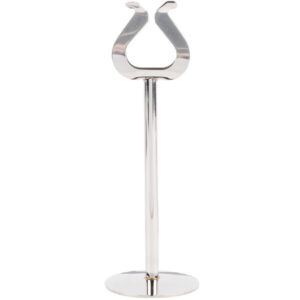 TrueCraftware- Set of 12 Stainless Steel 8" Table Card Stand Heavy Base- Table Number Holders Place Card Holder Table Picture Holder Wire Photo Holder Clips Picture Note Photo Stand