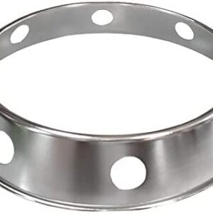 SUNRISE Kitchen Supply (Pack of 2) Plated Reversible Steel Wok Ring (7.5"/10")